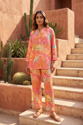 Blossom Bliss Pink Ornamental Cotton Co-ord Set | Hukum Jaipur