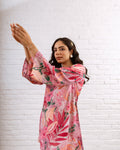 Artistic Painted Pink Blush Co-ord Set – Bold and Beautiful - Hukum Jaipur