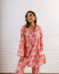 Blush Pink Co-ord Set – Delicate and Stylish Cotton Ensemble - Hukum Jaipur