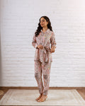 Bohemian Patchwork Pink Muslin Co-ord Set - Hukum Jaipur