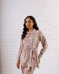 Bohemian Patchwork Pink Muslin Co-ord Set - Hukum Jaipur