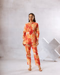 Timeless Off White Floral Cotton Co-ord Set - Hukum Jaipur