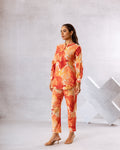 Timeless Off White Floral Cotton Co-ord Set - Hukum Jaipur