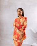 Timeless Off White Floral Cotton Co-ord Set - Hukum Jaipur