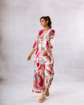 Vivid Whirl: Multi-Color Abstract Print Co-ord Set - Hukum Jaipur