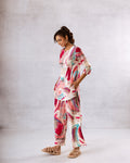 Vivid Whirl: Multi-Color Abstract Print Co-ord Set - Hukum Jaipur