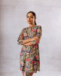 Verdant Whispers: Green Botanical Muslin Co-ord Set - Hukum Jaipur