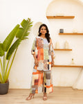 Playful Abstract Multi-Color Cotton Co-ord Set - Hukum Jaipur