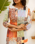 Playful Abstract Multi-Color Cotton Co-ord Set - Hukum Jaipur