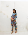 Chromatic Hues: Grey Tone Cotton Co-ord Set - Hukum Jaipur