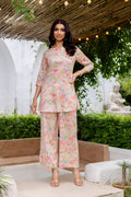 Pastel Garden Muslin Floral Co-ord Set Hukum Jaipur