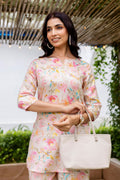 Pastel Garden Muslin Floral Co-ord Set Hukum Jaipur