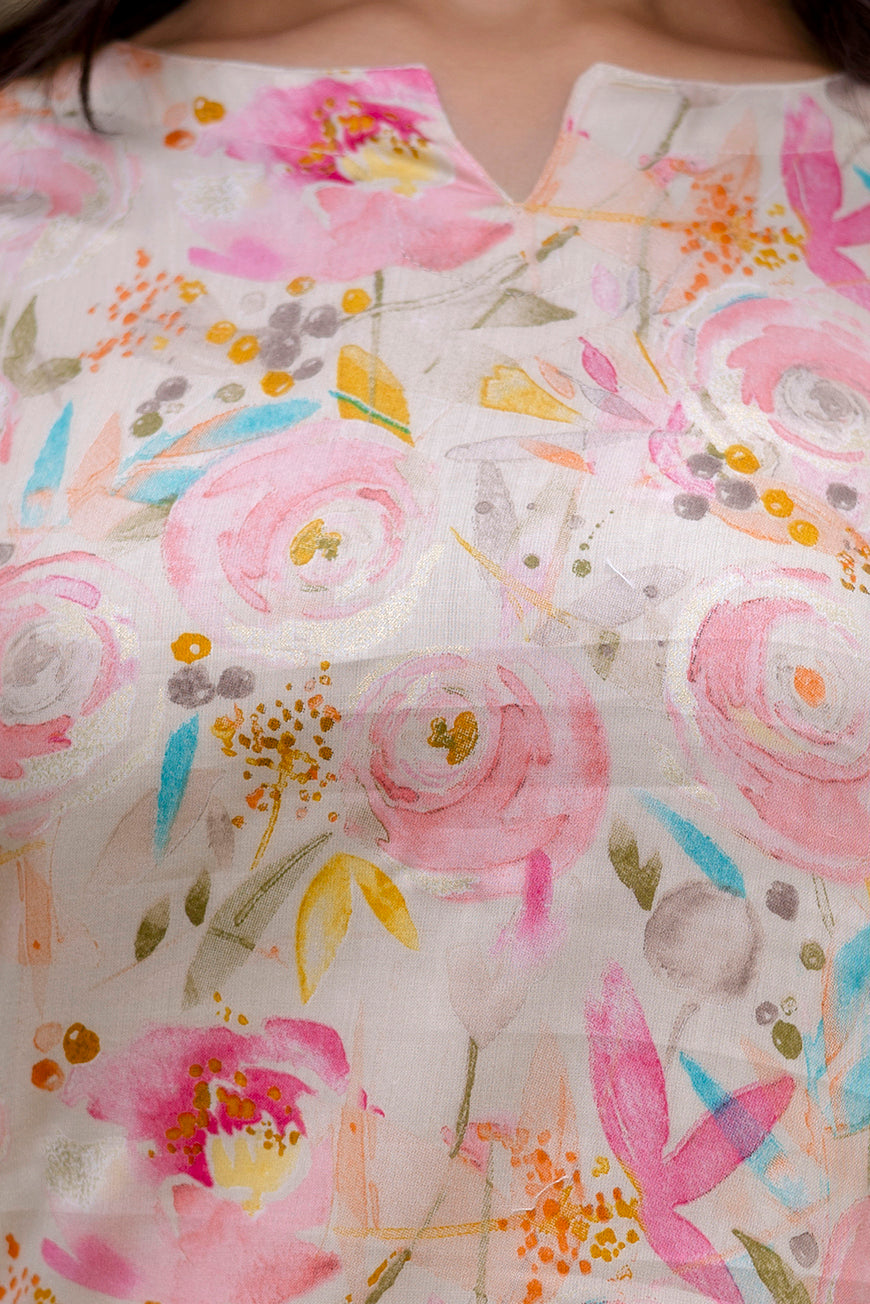 Pastel Garden Muslin Floral Co-ord Set Hukum Jaipur