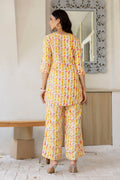 Citrus Radiance Muslin Co-ord Set Hukum Jaipur