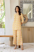 Citrus Radiance Muslin Co-ord Set Hukum Jaipur