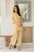 Citrus Radiance Muslin Co-ord Set Hukum Jaipur