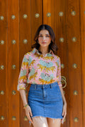 Wild Savanna Cotton Shirt - Hukum Jaipur