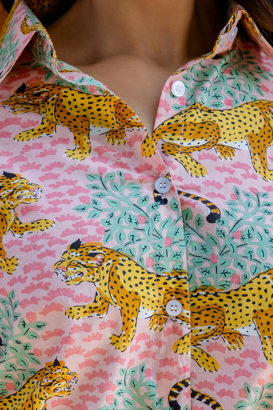 Wild Savanna Cotton Shirt - Hukum Jaipur