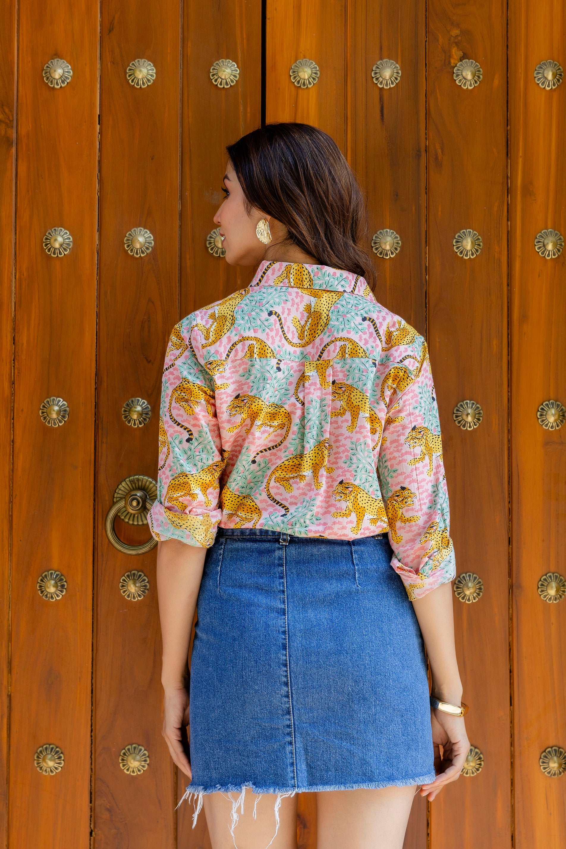 Wild Savanna Cotton Shirt - Hukum Jaipur