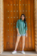 Emerald Promenade Striped Cotton Shirt - Hukum Jaipur