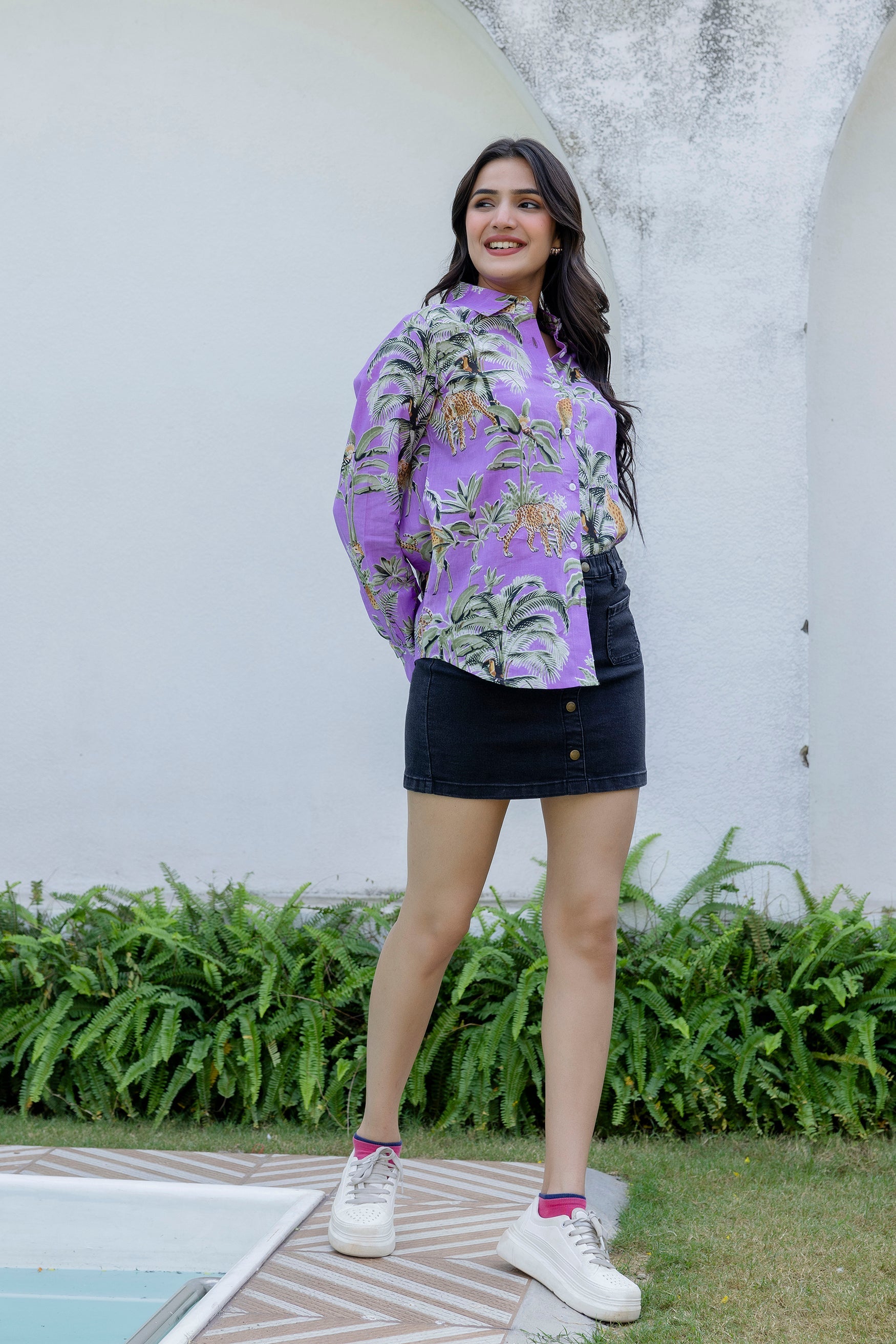 Jungle Majesty Cotton Shirt - Hukum Jaipur