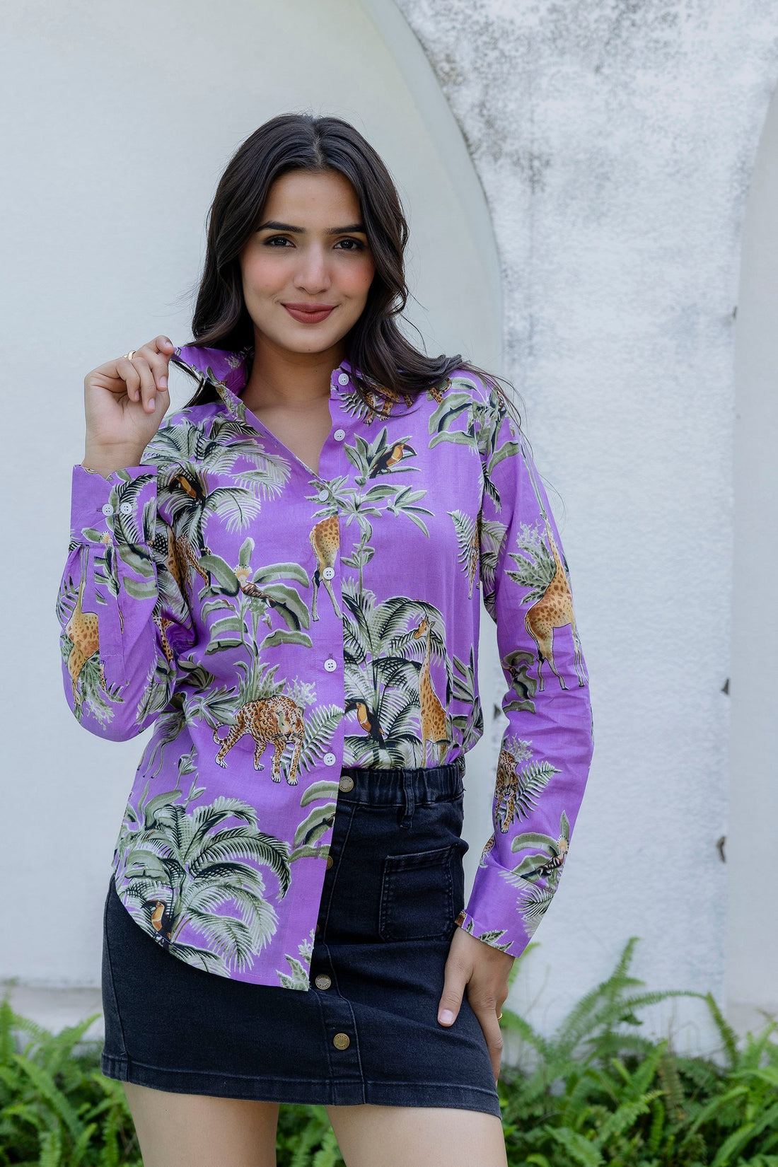 Jungle Majesty Cotton Shirt - Hukum Jaipur