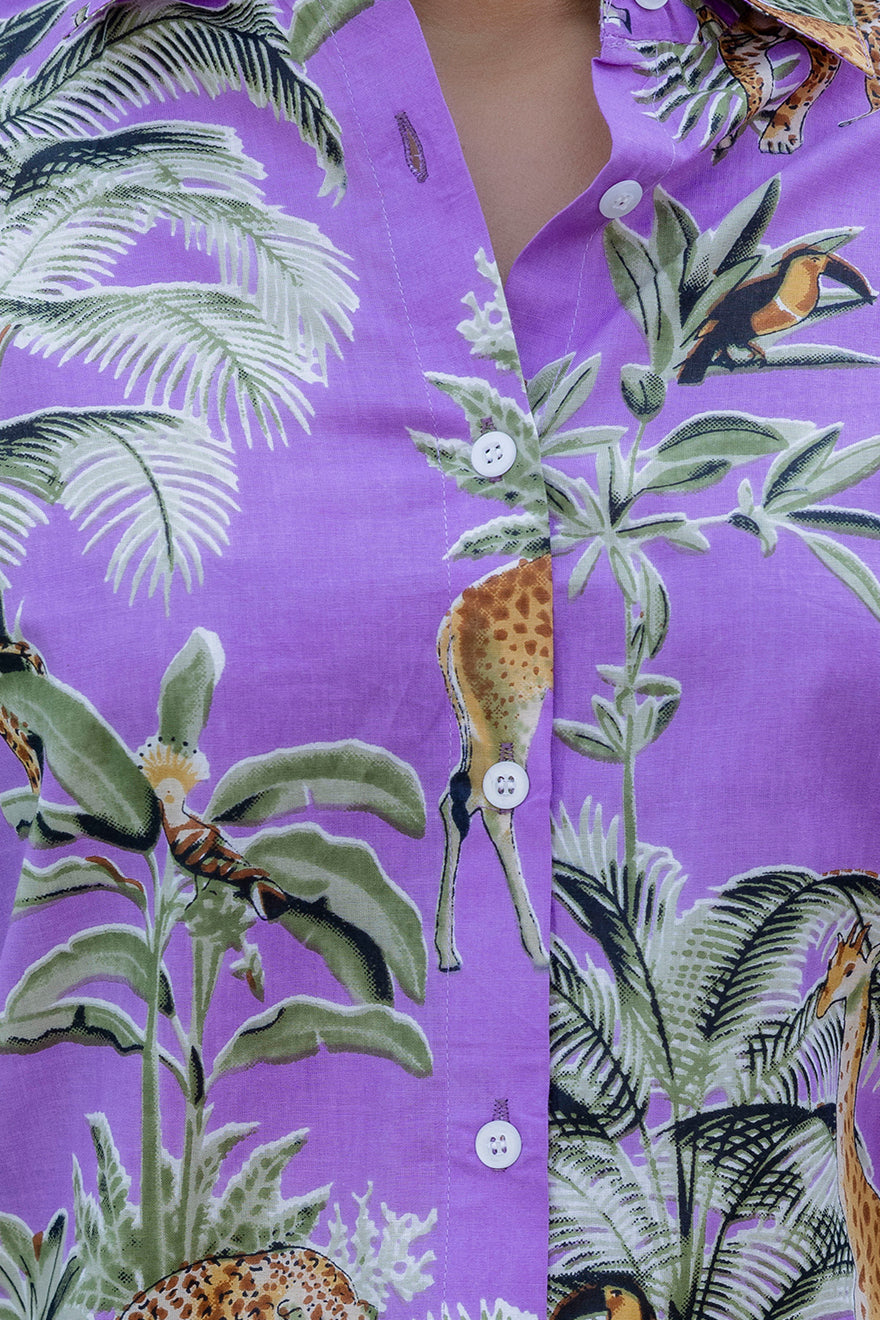 Jungle Majesty Cotton Shirt - Hukum Jaipur