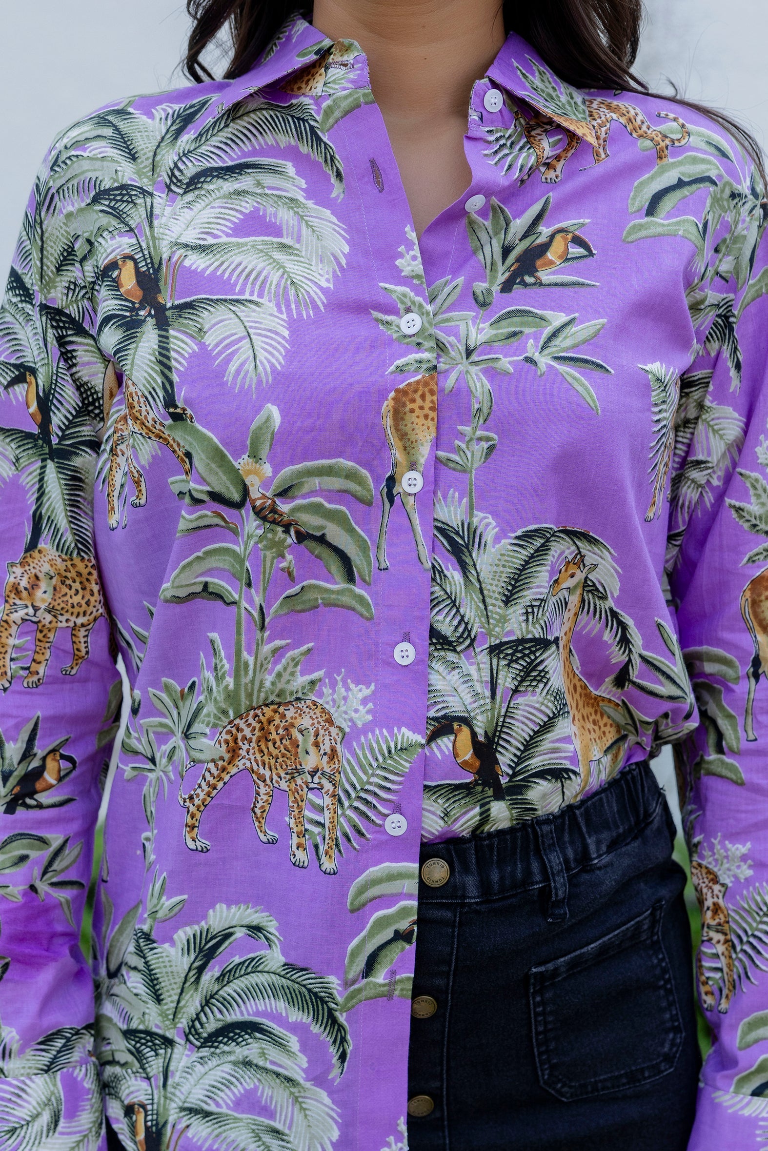 Jungle Majesty Cotton Shirt - Hukum Jaipur