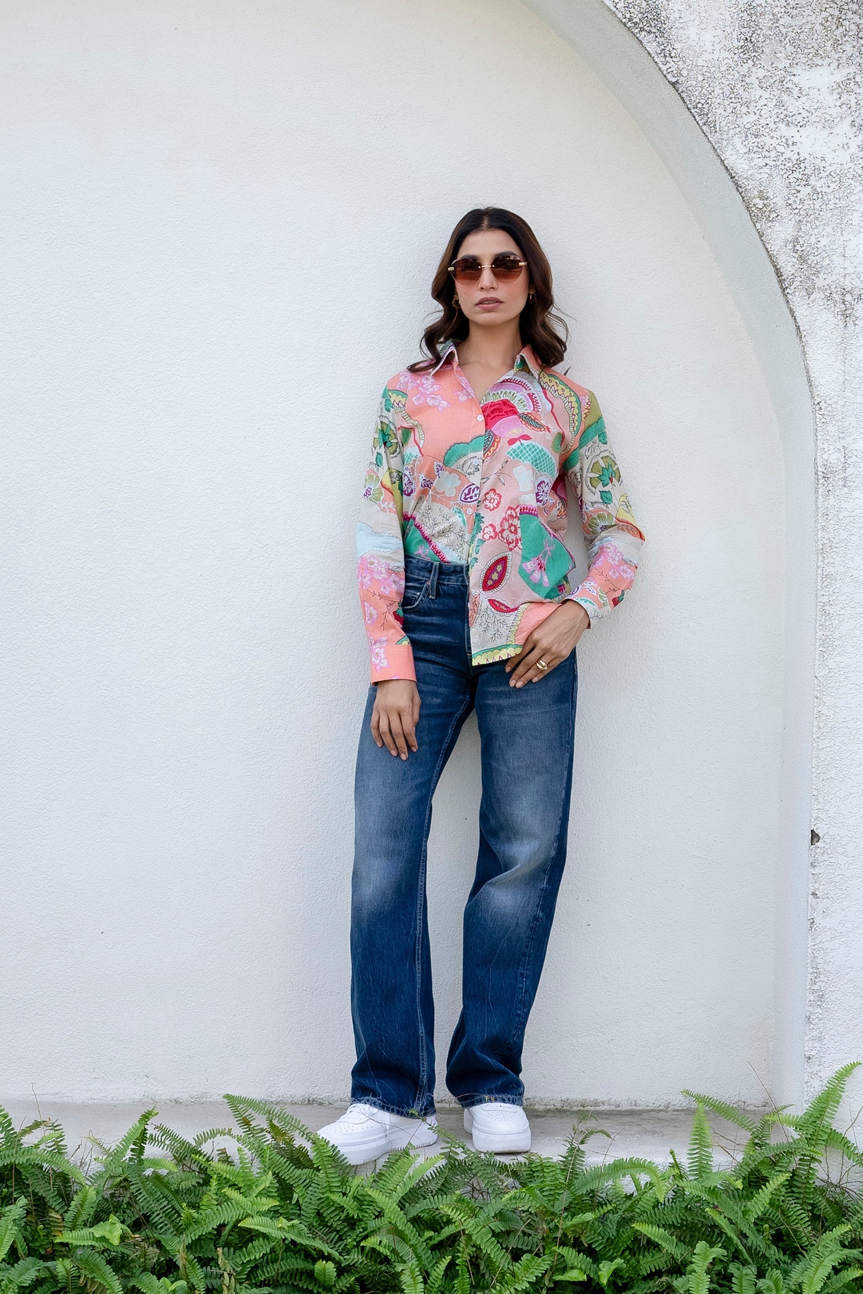 Bohemian Abstract Dream Cotton Shirt - Hukum Jaipur