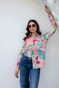 Bohemian Abstract Dream Cotton Shirt - Hukum Jaipur
