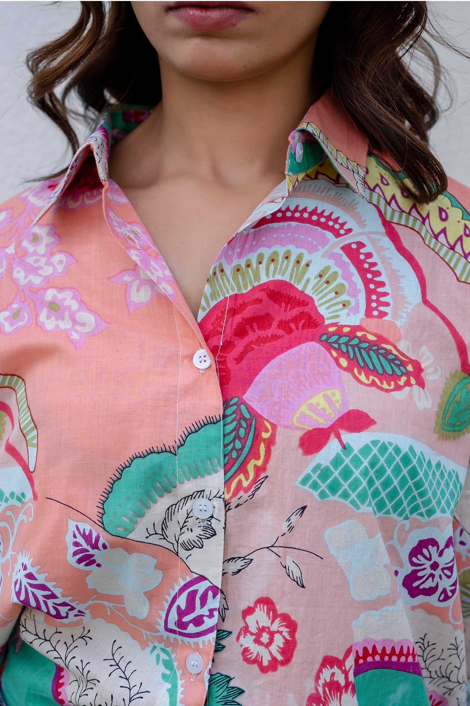 Bohemian Abstract Dream Cotton Shirt - Hukum Jaipur