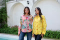 Lemon Love Striped Cotton Shirt - Hukum Jaipur