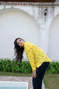 Lemon Love Striped Cotton Shirt - Hukum Jaipur