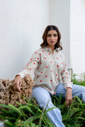 Cupid's Whisper Striped Cotton Shirt - Hukum Jaipur