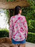 Blossom Lattice Cotton Shirt - Hukum Jaipur