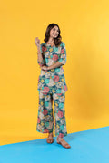 Floral Medley: Multi-Color Cotton Co-ord Set - Hukum Jaipur